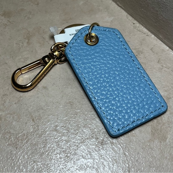 Cleo Leather Blue Seaside Charm keychain - Picture 3 of 3